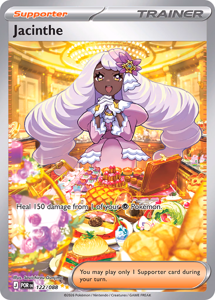 Jacinthe Pokemon card (122/088, Perfect Order)