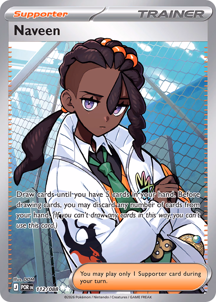 Naveen Pokemon card (112/088, Perfect Order)