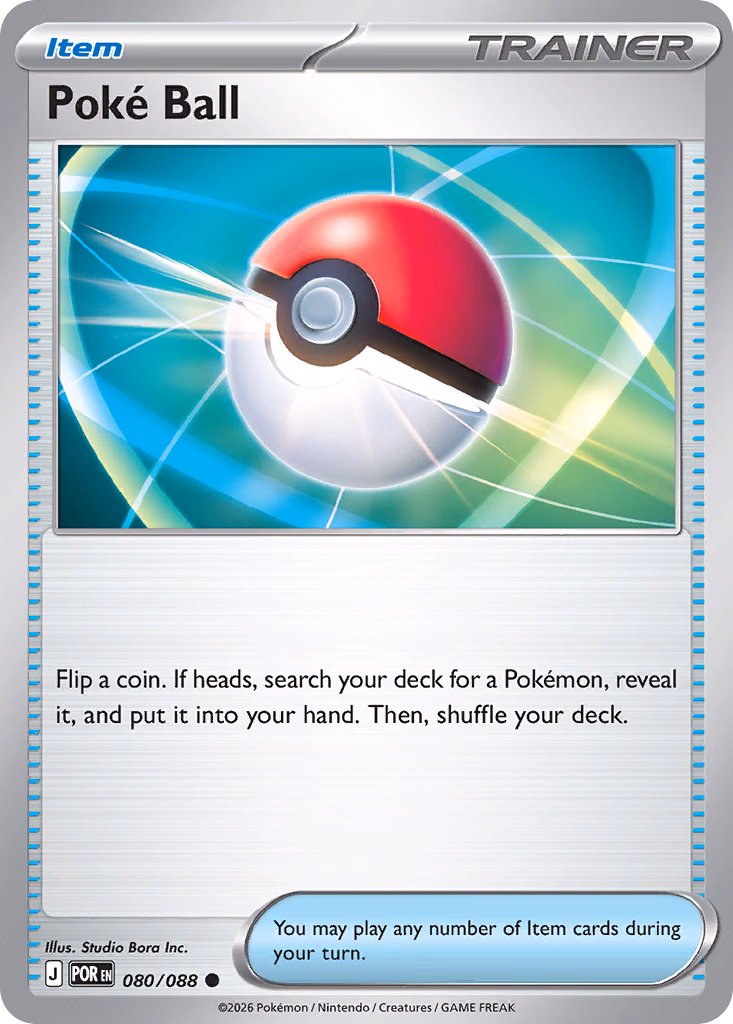 Poké Ball Pokemon card (080/088, Perfect Order)