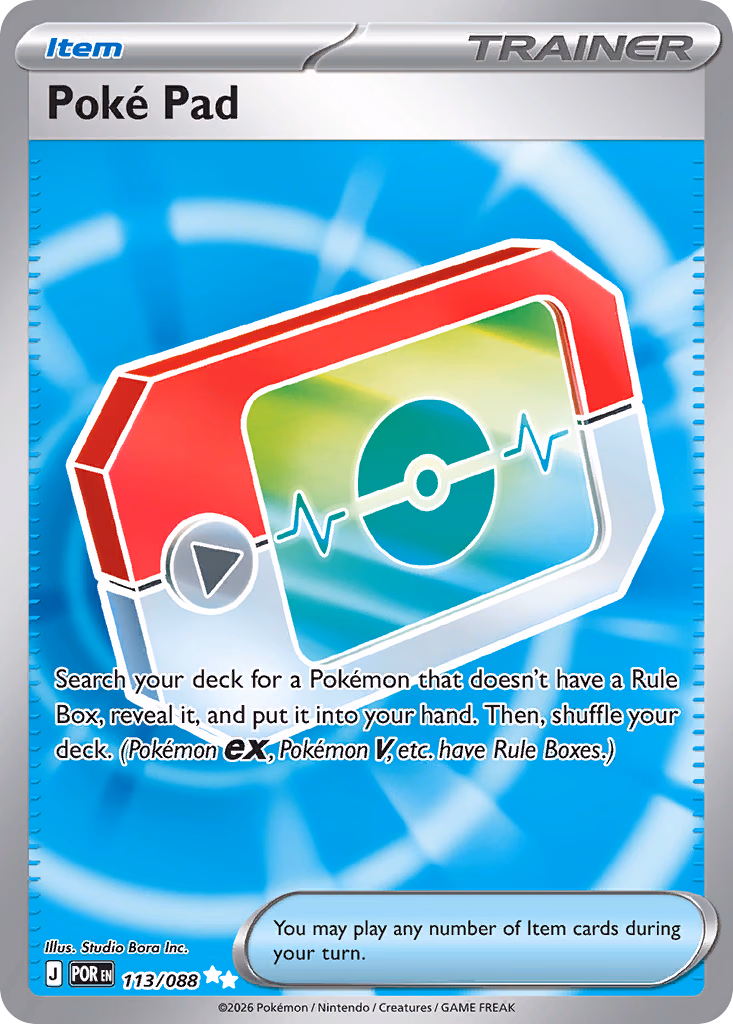 Poké Pad Pokemon card (113/088, Perfect Order)