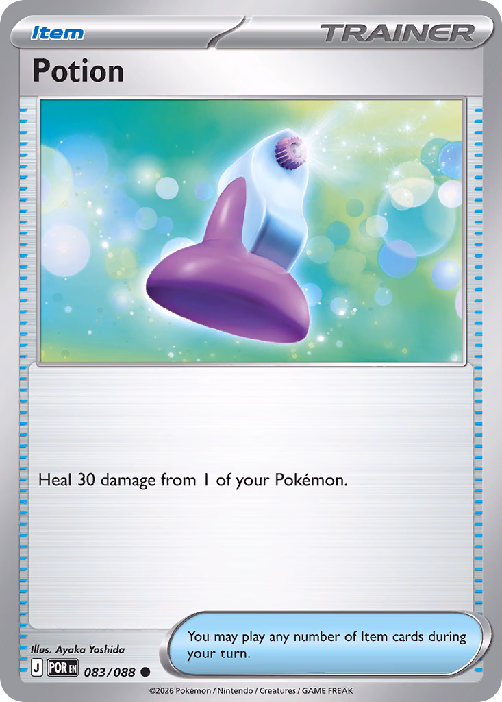 Potion Pokemon card (083/088, Perfect Order)