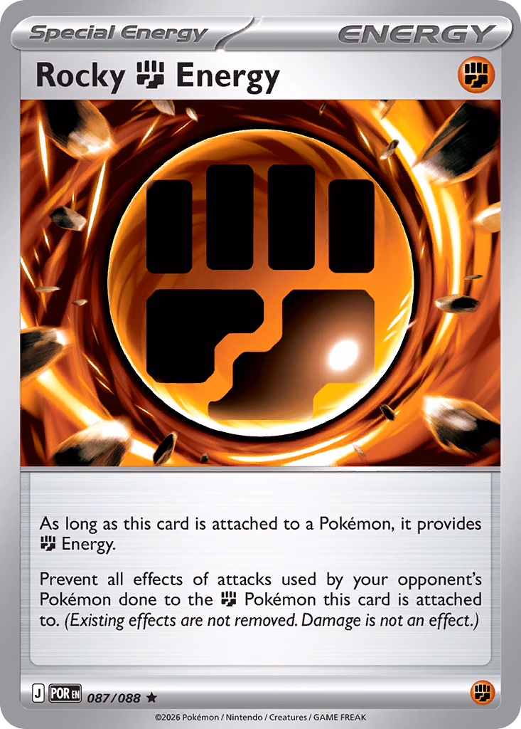 Rocky Fighting Energy Pokemon card (087/088, Perfect Order)
