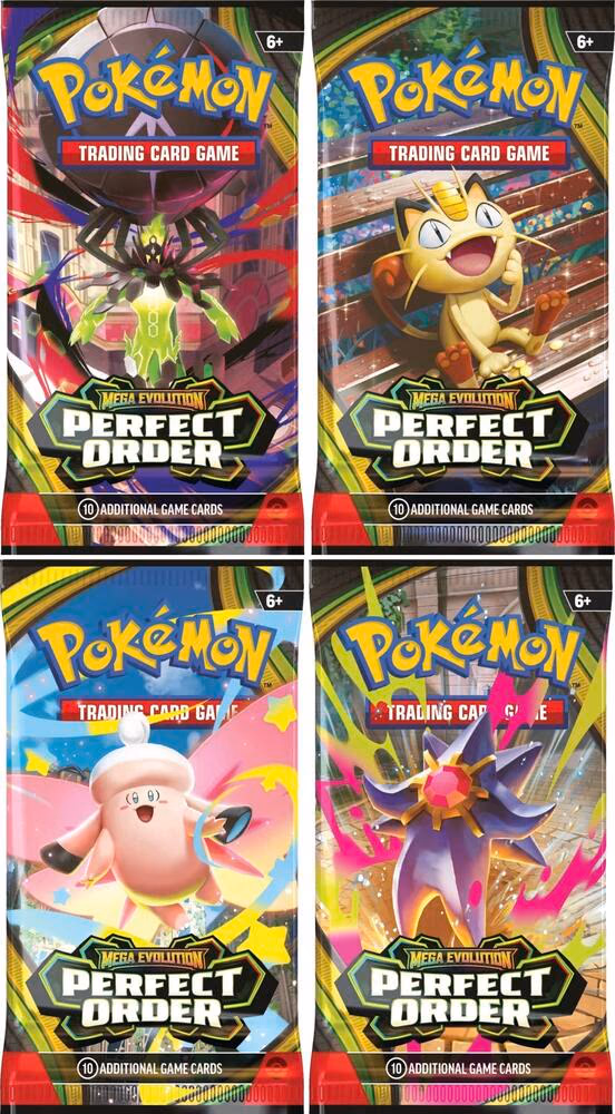 Pokemon Perfect Order Booster Pack Art Bundle [Set of 4]