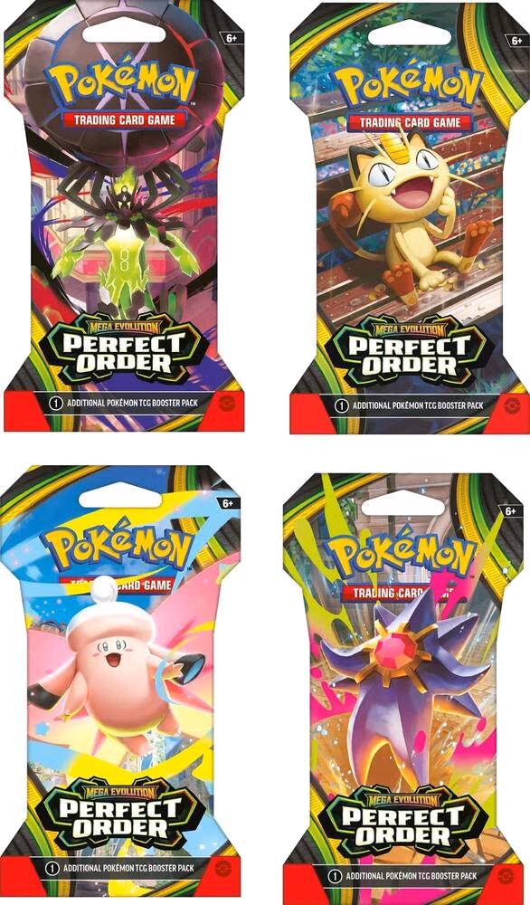 Pokemon Perfect Order Sleeved Booster Pack Art Bundle [Set of 4]