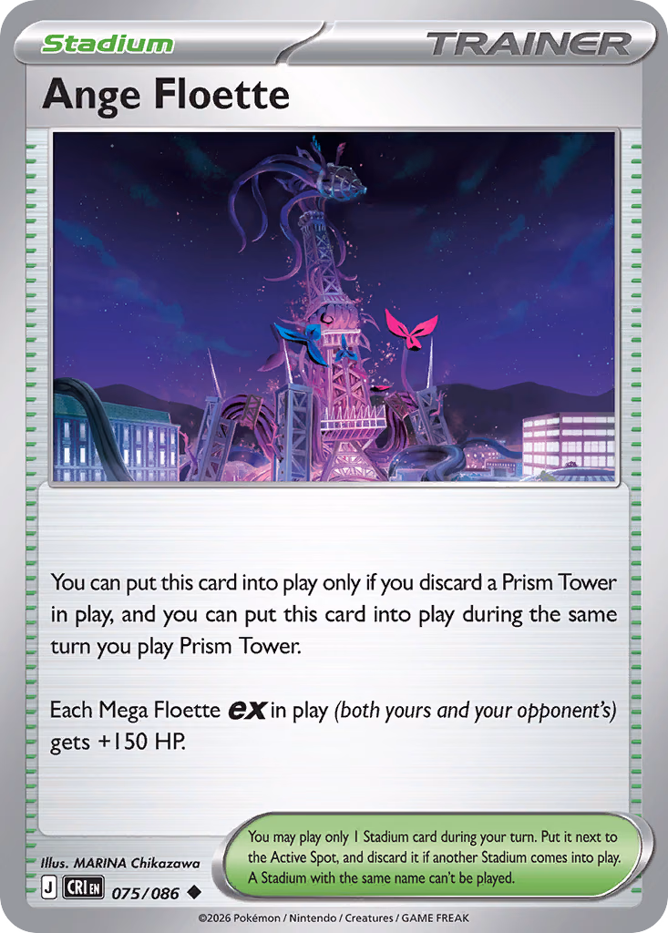Ange Floette Pokemon card (075/086, Chaos Rising)