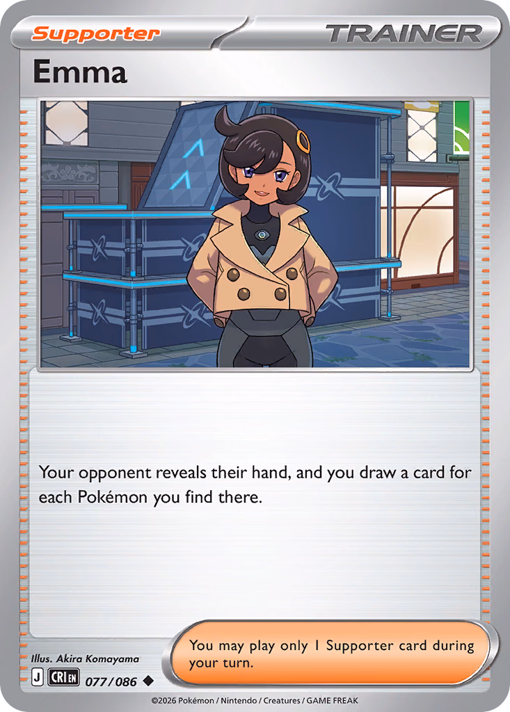 Emma Pokemon card (077/086, Chaos Rising)