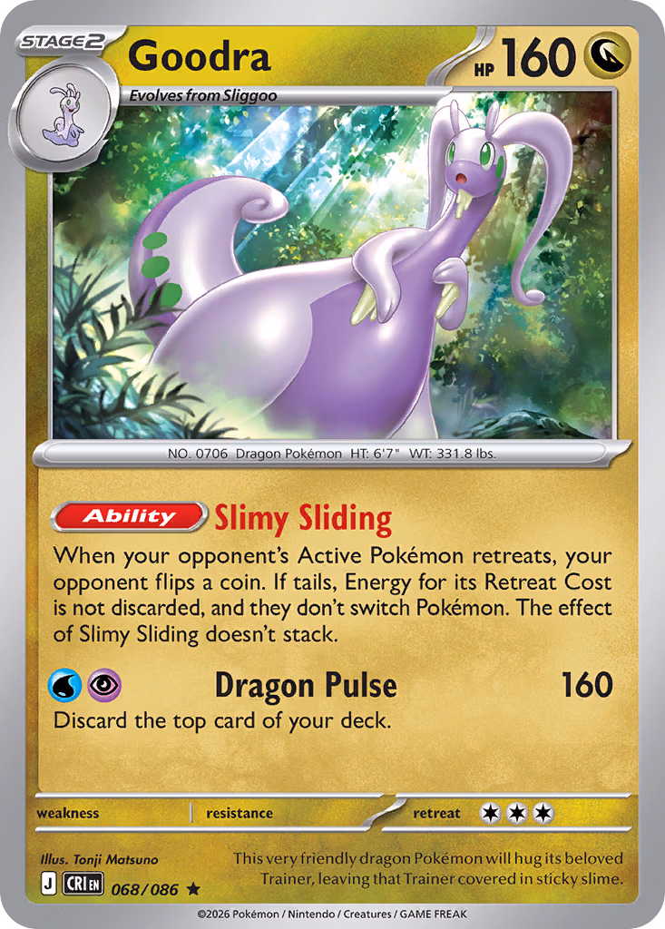 Goodra Pokemon card (068/086, Chaos Rising)