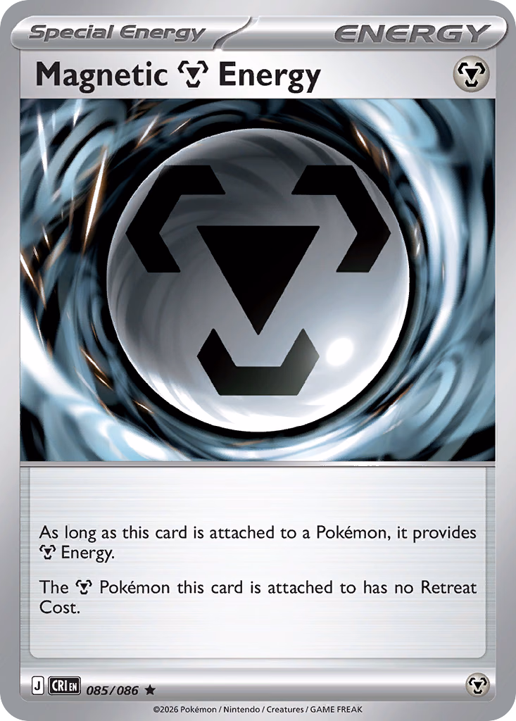 Magnetic Metal Energy Pokemon card (085/086, Chaos Rising)