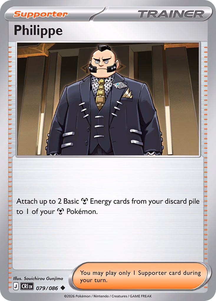 Philippe Pokemon card (079/086, Chaos Rising)