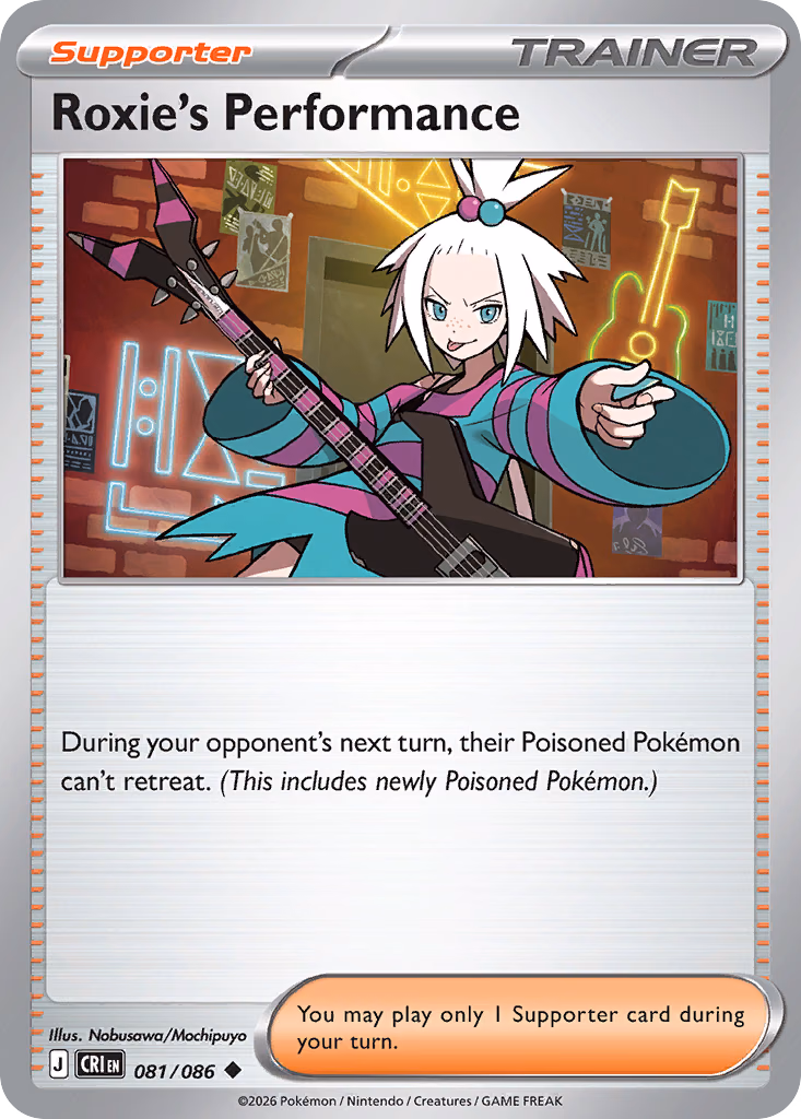 Roxie's Performance Pokemon card (081/086, Chaos Rising)
