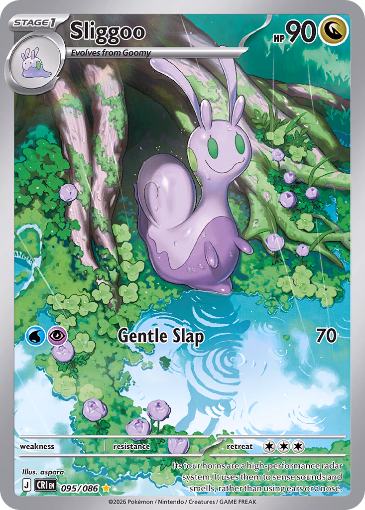 Sliggoo Pokemon card (095/086, Chaos Rising)