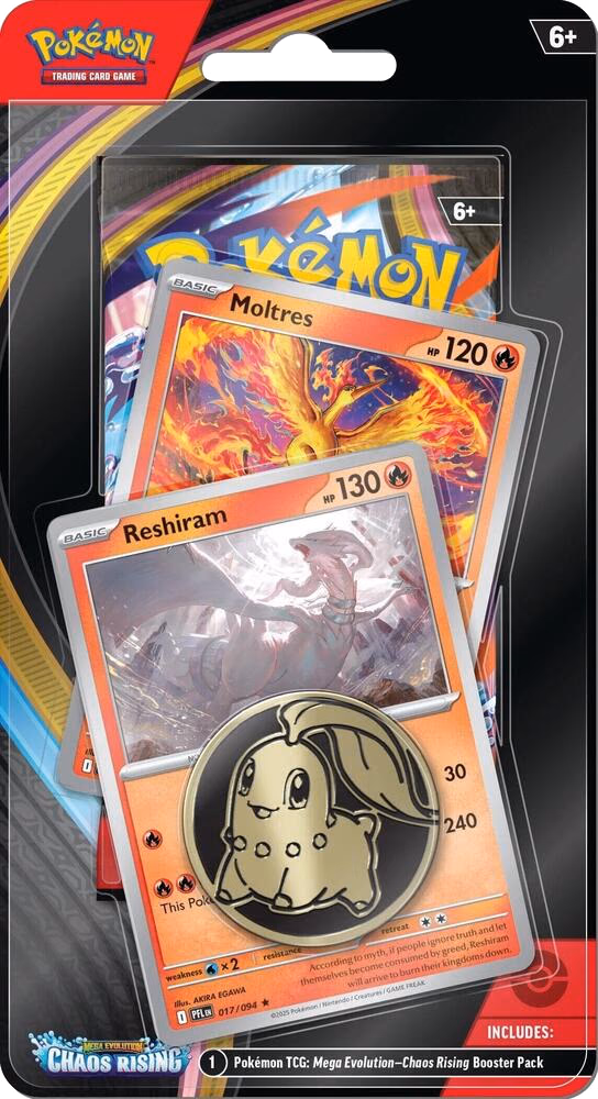 Pokemon Chaos Rising Single Pack Blister [Reshiram/Moltres]
