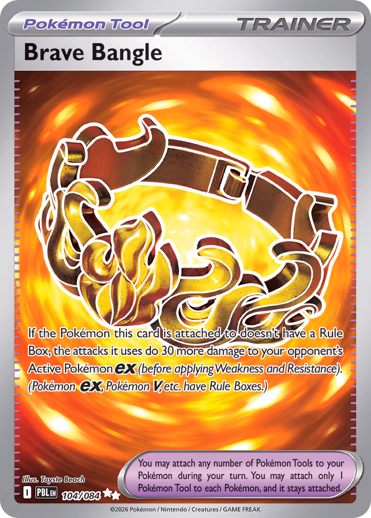 Brave Bangle Pokemon card (104/084, Pitch Black)