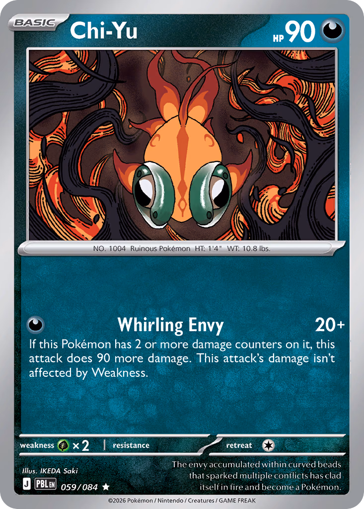 Chi-Yu Pokemon card (059/084, Pitch Black)