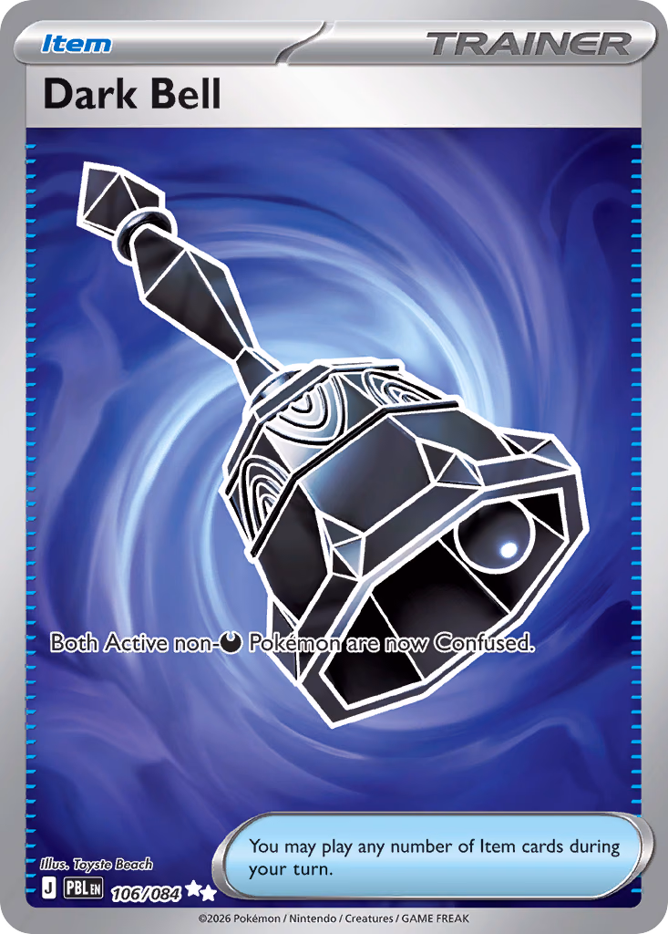 Dark Bell Pokemon card (106/084, Pitch Black)
