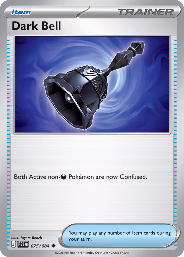 Dark Bell Pokemon card (075/084, Pitch Black)