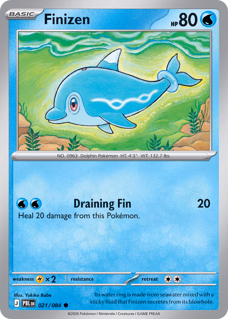 Finizen Pokemon card (021/084, Pitch Black)