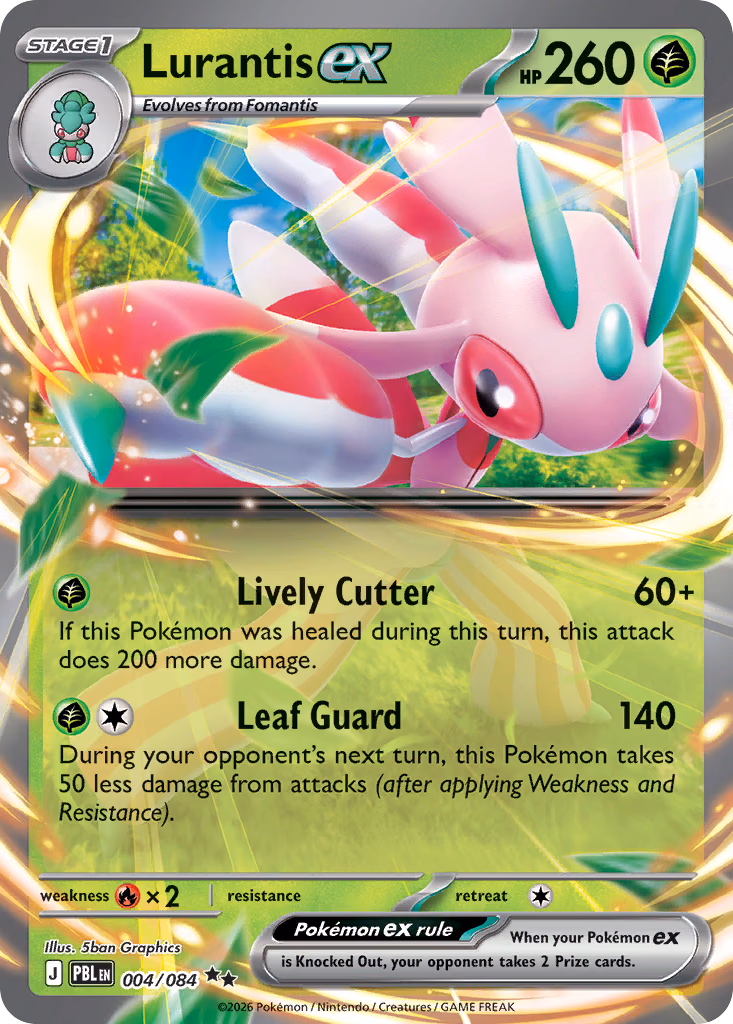 Lurantis ex Pokemon card (004/084, Pitch Black)