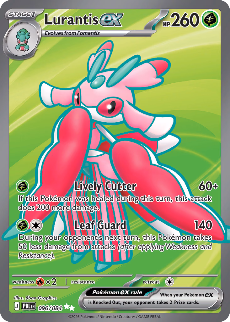 Lurantis ex Pokemon card (096/084, Pitch Black)