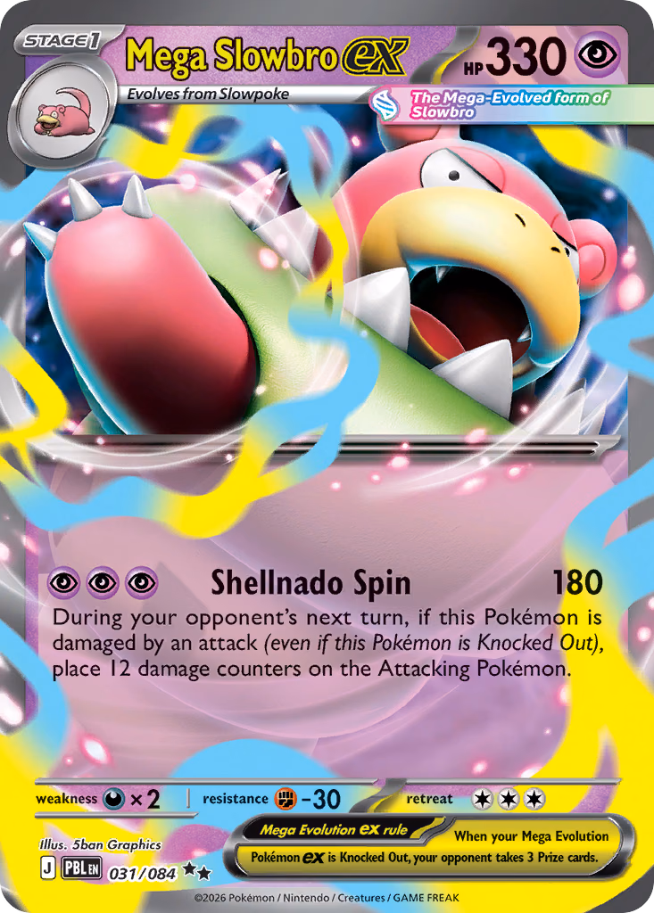 Mega Slowbro ex Pokemon card (031/084, Pitch Black)