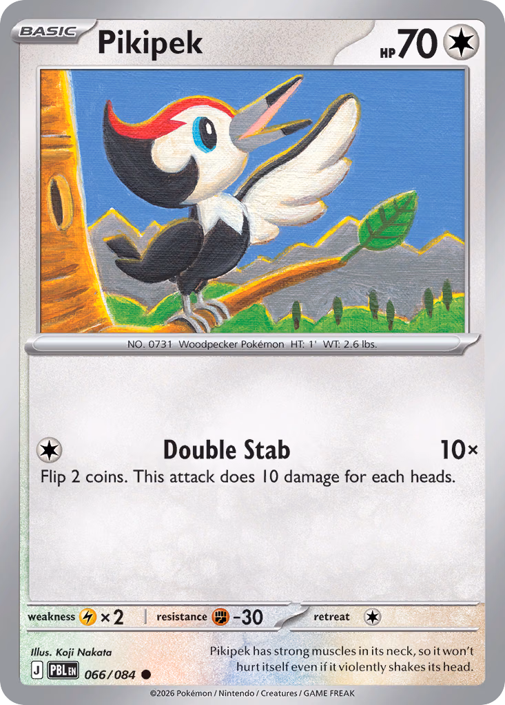 Pikipek Pokemon card (066/084, Pitch Black)