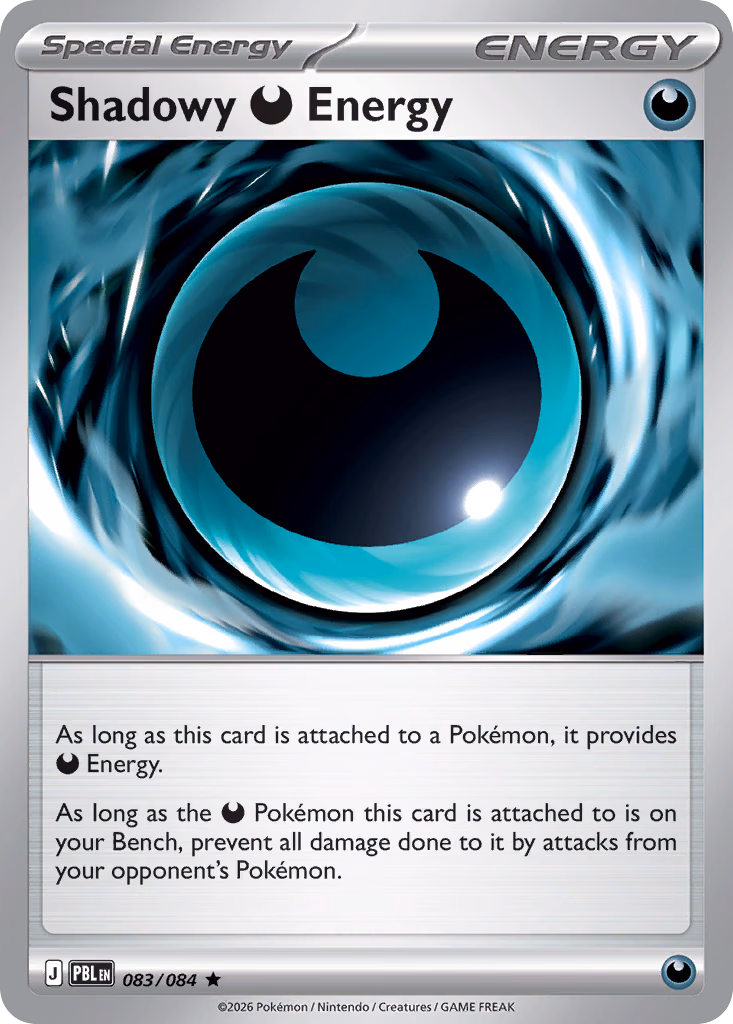 Shadowy Darkness Energy Pokemon card (083/084, Pitch Black)