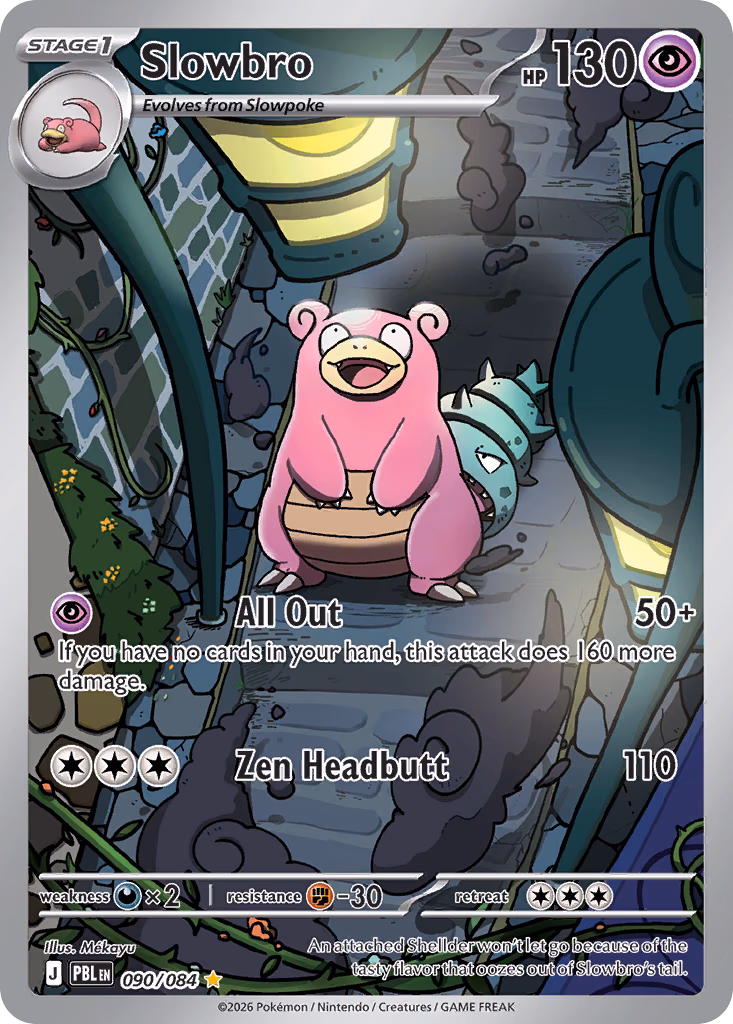 Slowbro Pokemon card (090/084, Pitch Black)