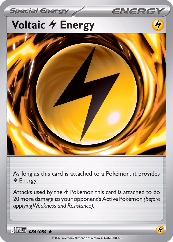 Voltaic Lightning Energy Pokemon card (084/084, Pitch Black)