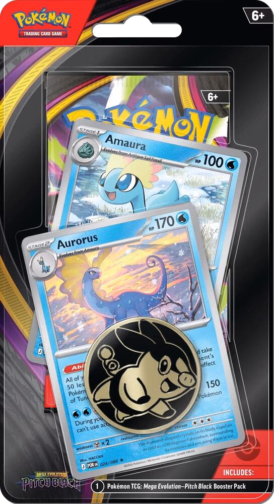 Pokemon Pitch Black Premium Checklane Blister [Amaura, Aurorus] (Target Exclusive)