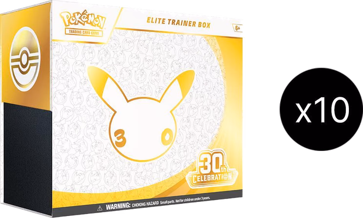 Pokemon 30th Celebration Elite Trainer Box Case