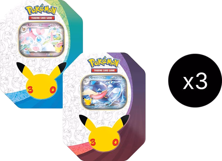 Pokemon 30th Celebration ex Tin Case (International Version)