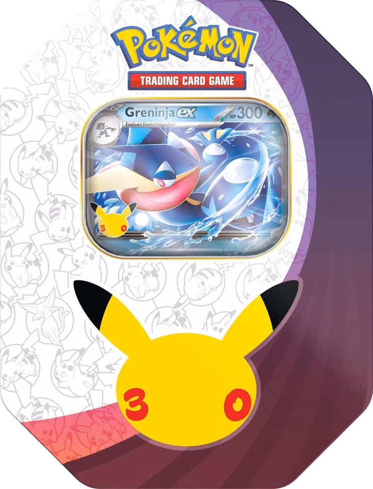 Pokemon 30th Celebration ex Tin [Greninja ex] (International Version)