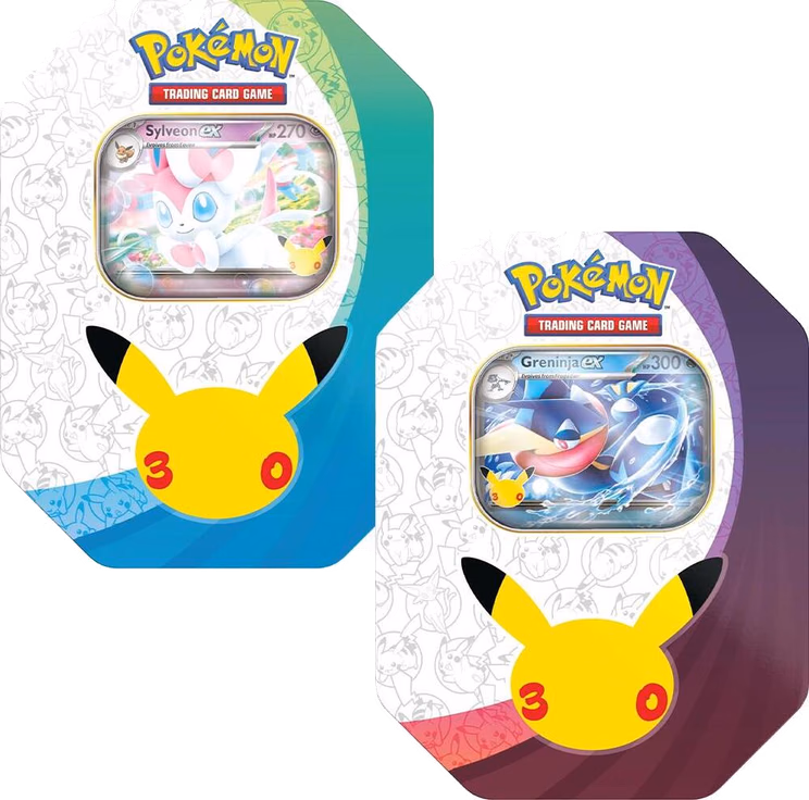 Pokemon 30th Celebration ex Tin [Set of 2] (International Version)