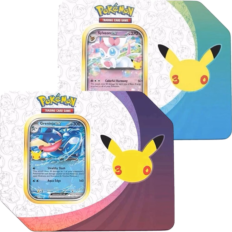 Pokemon 30th Celebration ex Tin [Set of 2] (Retail Version)