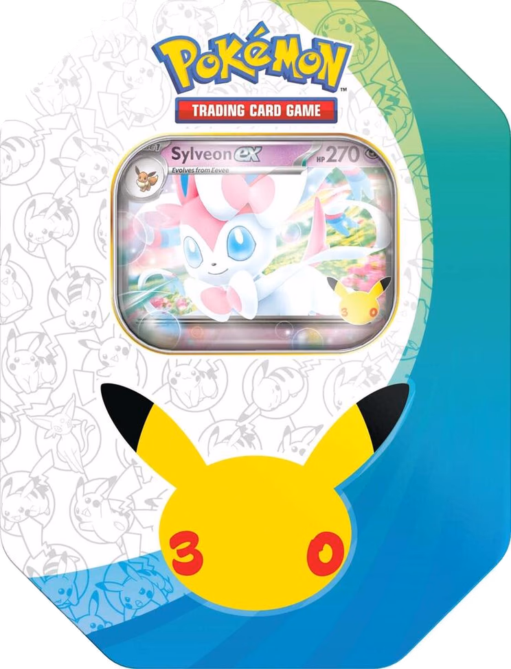 Pokemon 30th Celebration ex Tin [Sylveon ex] (International Version)