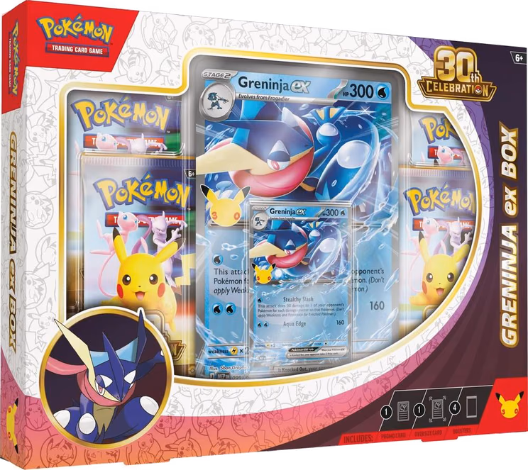 Pokemon 30th Celebration Greninja ex Box
