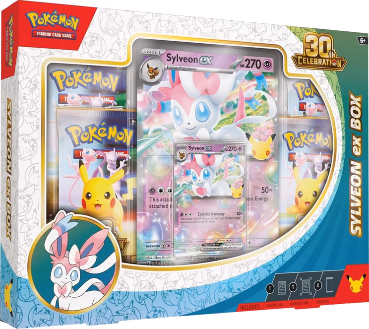 Pokemon 30th Celebration Sylveon ex Box