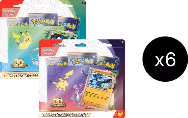 Pokemon 30th Celebration Tech Sticker Collection Case
