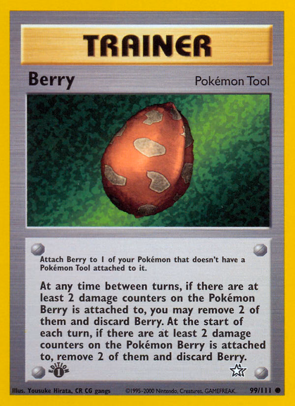 Berry (Unlimited) Pokemon card (99/111, Neo Genesis)