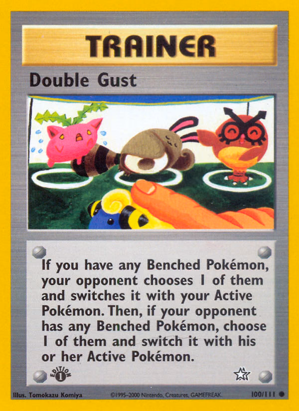 Double Gust (1st Edition) Pokemon card (100/111, Neo Genesis)