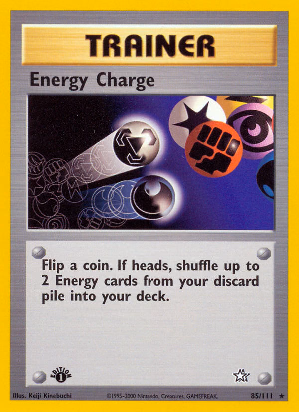 Energy Charge (1st Edition) Pokemon card (85/111, Neo Genesis)