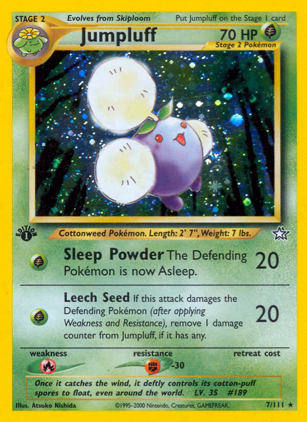 Jumpluff (Unlimited) Pokemon card (7/111, Neo Genesis)