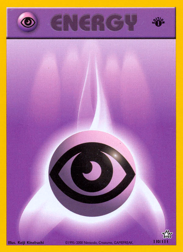 Psychic Energy (Unlimited) Pokemon card (110/111, Neo Genesis)