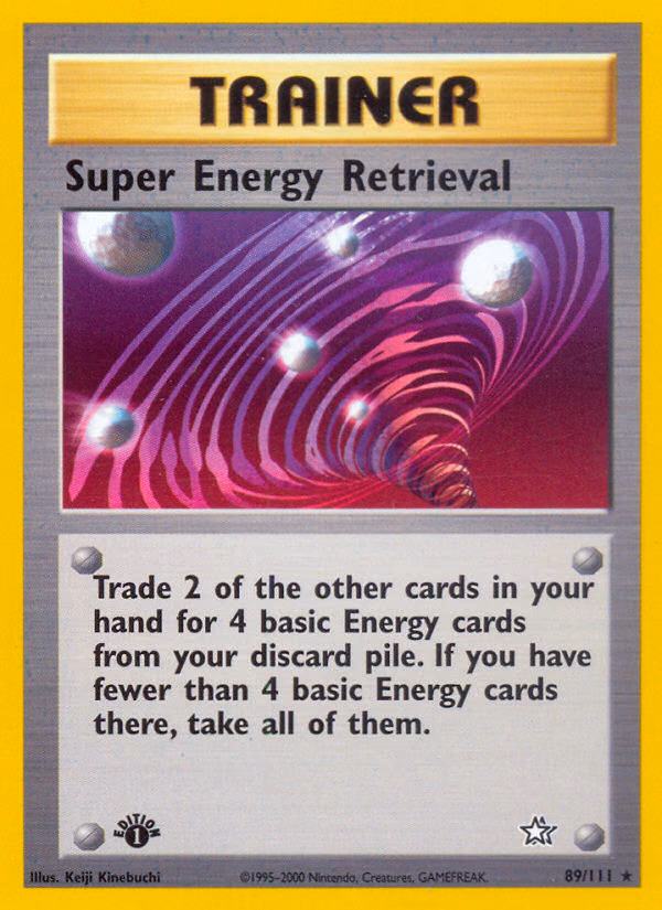 Super Energy Retrieval (1st Edition) Pokemon card (89/111, Neo Genesis)