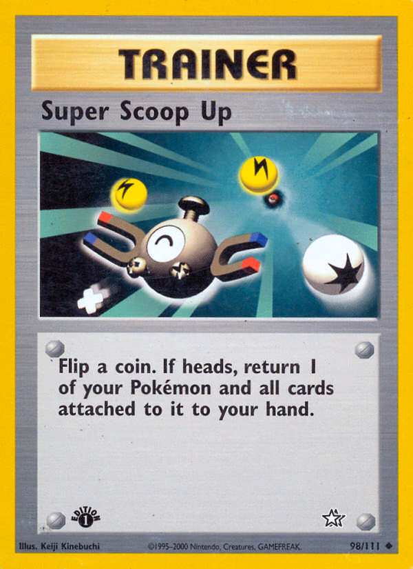 Super Scoop Up (Unlimited) Pokemon card (98/111, Neo Genesis)