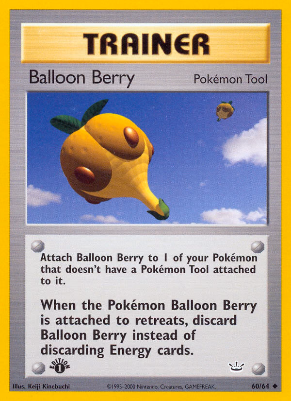 Balloon Berry (1st Edition) Pokemon card (60/64, Neo Revelation)