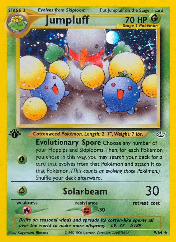 Jumpluff (Unlimited) Pokemon card (9/64, Neo Revelation)