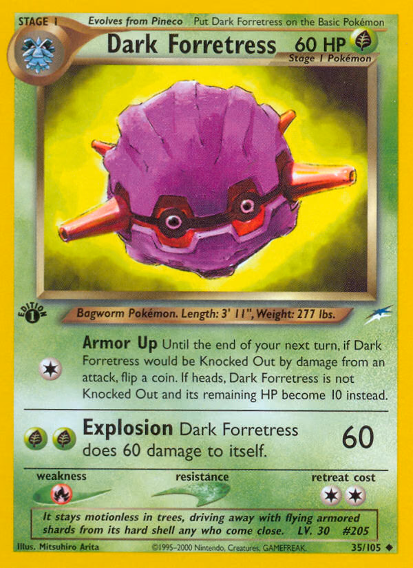 Dark Forretress (Unlimited) Pokemon card (35/105, Neo Destiny)