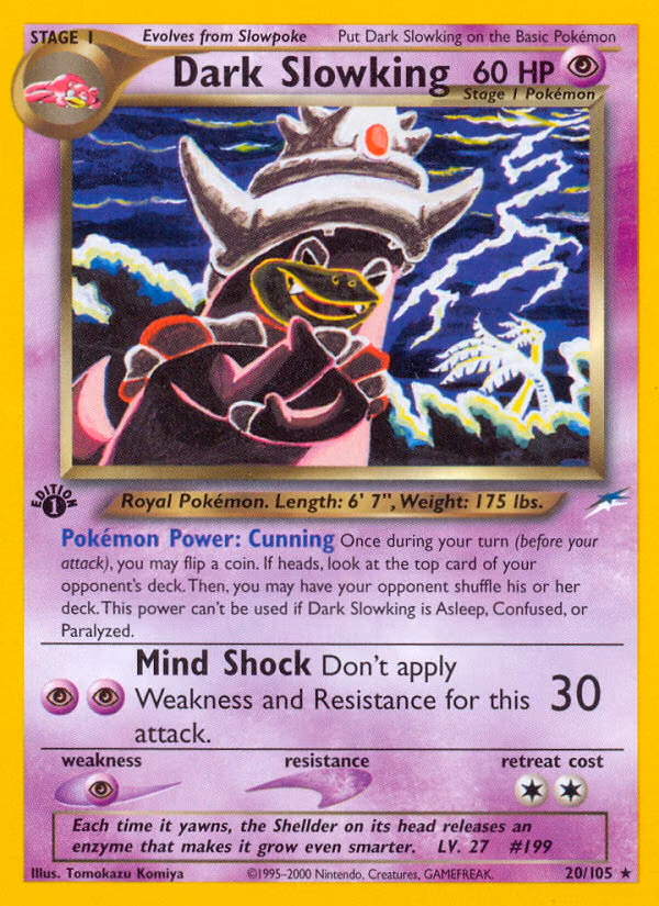 Dark Slowking (Unlimited) Pokemon card (20/105, Neo Destiny)