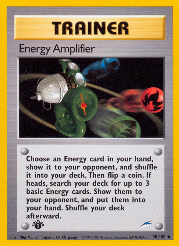 Energy Amplifier (1st Edition) Pokemon card (98/105, Neo Destiny)